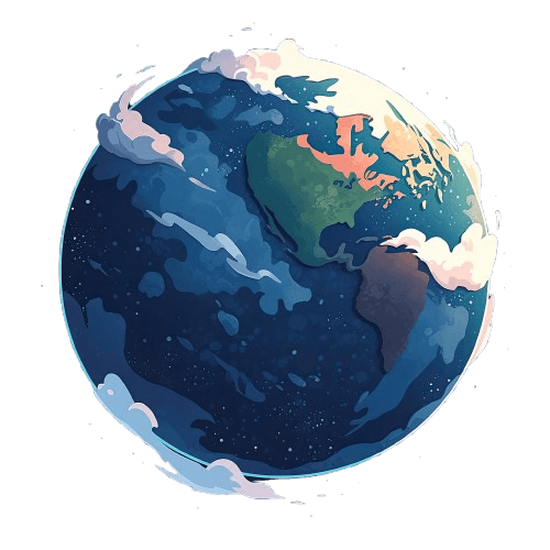 Earth illustration showing India and UAE