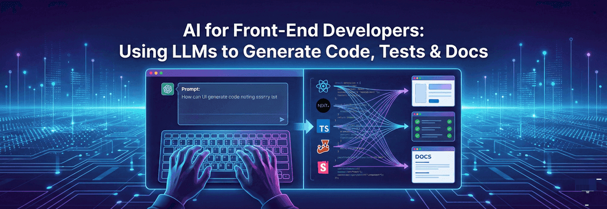 AI for Front-End Developers: Using LLMs to Generate Code, Tests & Docs