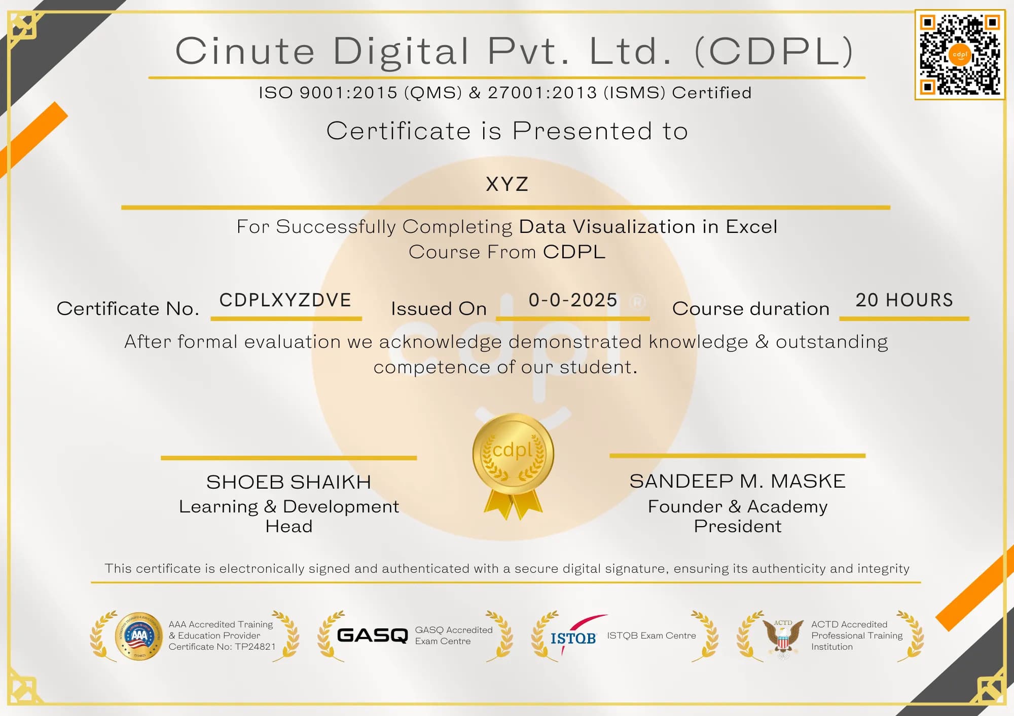 Certificate verification illustration