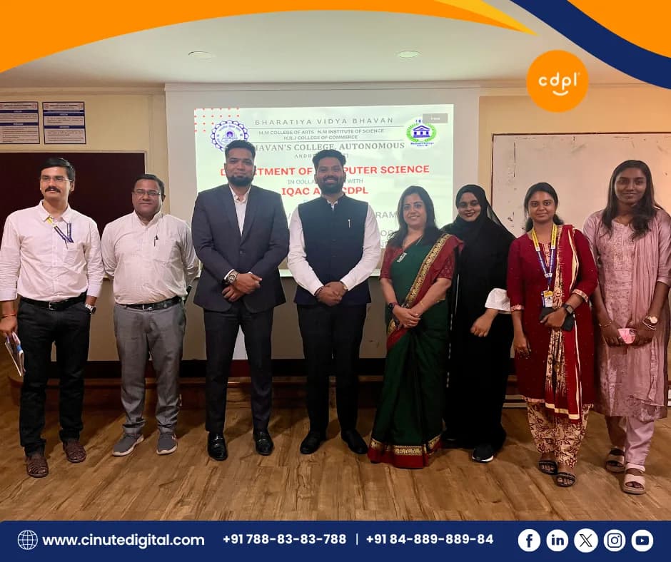 Faculty Development Program (FDP) on Power BI & Tableau – Unlocking Future-Ready Careers: Bhavan’s College Andheri – Cinute Digital Pvt. Ltd