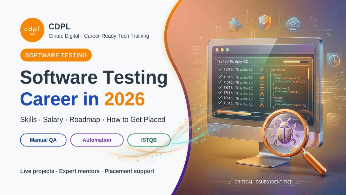 Software Testing Career in 2026: Skills, Salary, Roadmap & How to Get Placed (Complete Guide) Software Testing Career in 2026: Skills, Salary, Roadmap & How to Get Placed (Complete Guide)