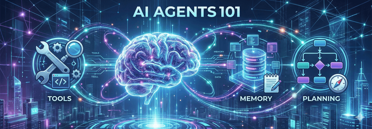 AI Agents 101: Tools, Memory, and Planning