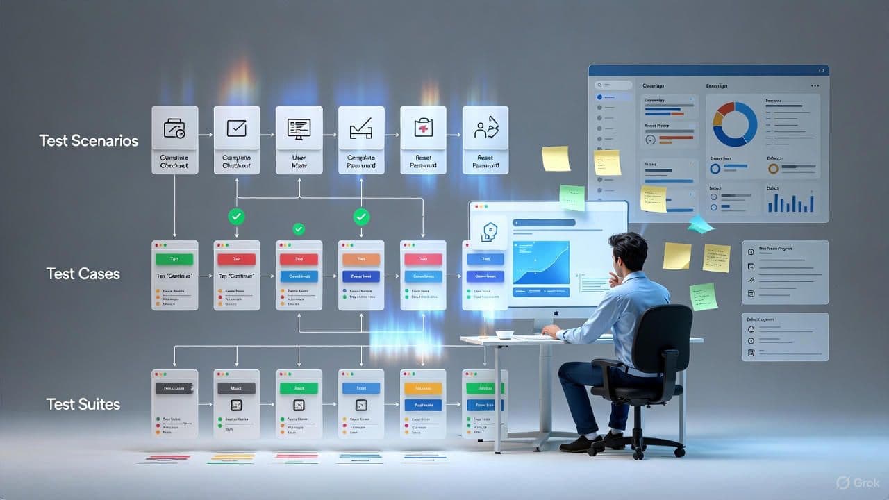 Manual Testing 101: Test Scenarios, Test Cases, and Test Suites - Featured Image